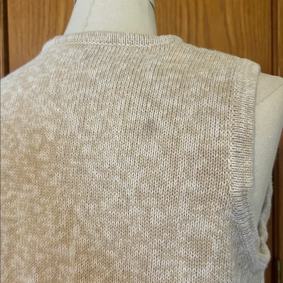 Christopher & Banks Beige Knit Kitty Sweater Vest - Picture 5 of 9